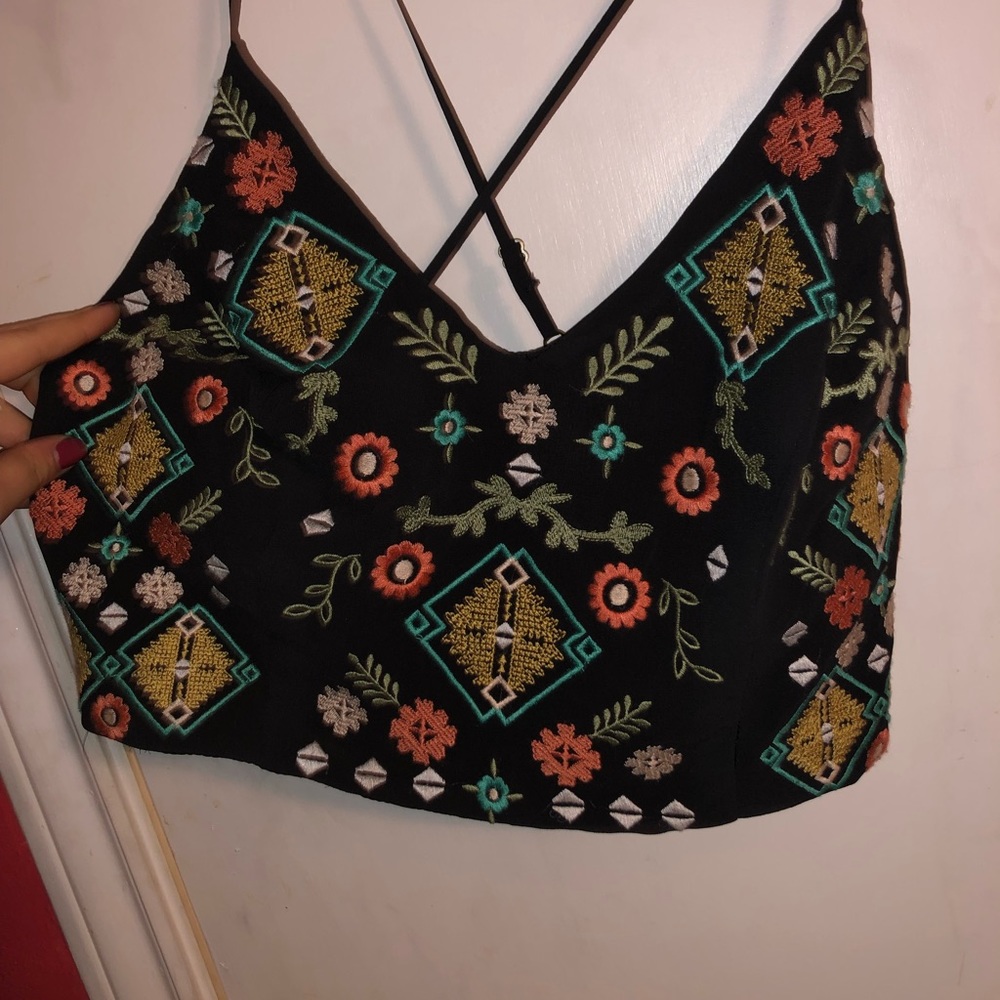 Grey Crop Top